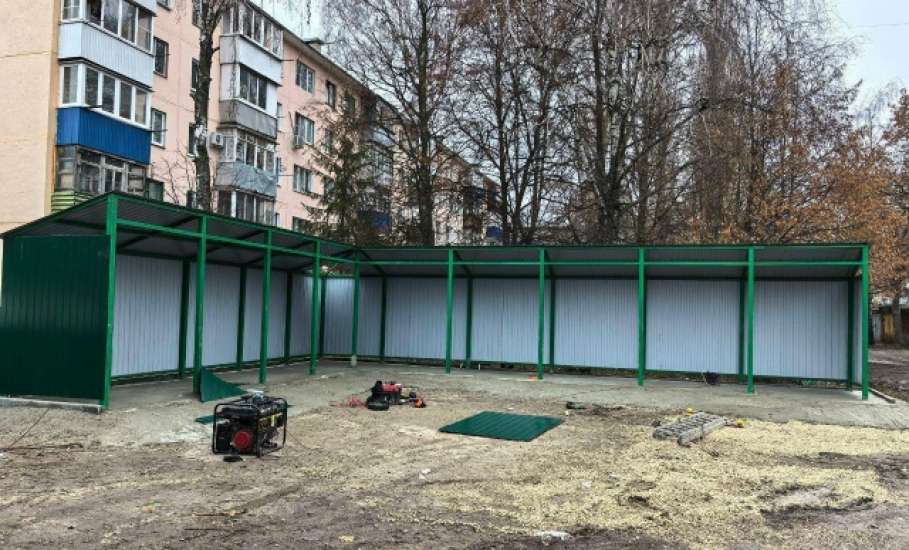 В Ельце по двум адресам провели реконструкцию контейнерных площадок