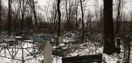 Городское кладбище Ельца: раскуроченные могилы и бурелом!