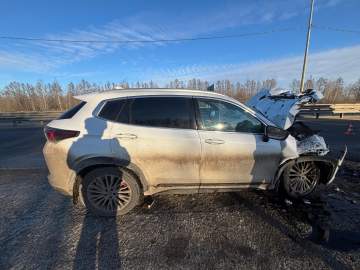 В Липецком районе в ДТП пострадала женщина &ndash; водитель въехавшей в большегруз иномарки