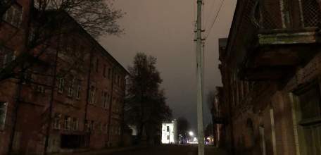 Уличное освещение пока не сделали в самом центре города Ельца