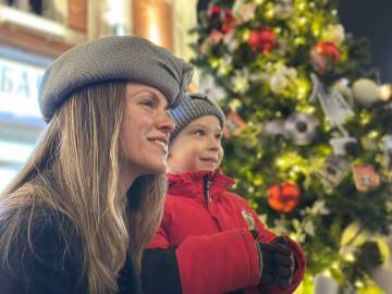 Такая атмосфера была сегодня вечером на улице Мира. Фотографии