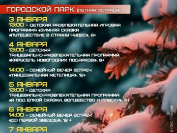 Афиша новогодних мероприятий в Ельце!