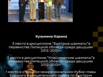 ИТОГИ ГОДА В СШ №1 Ельца. Отделение шахмат