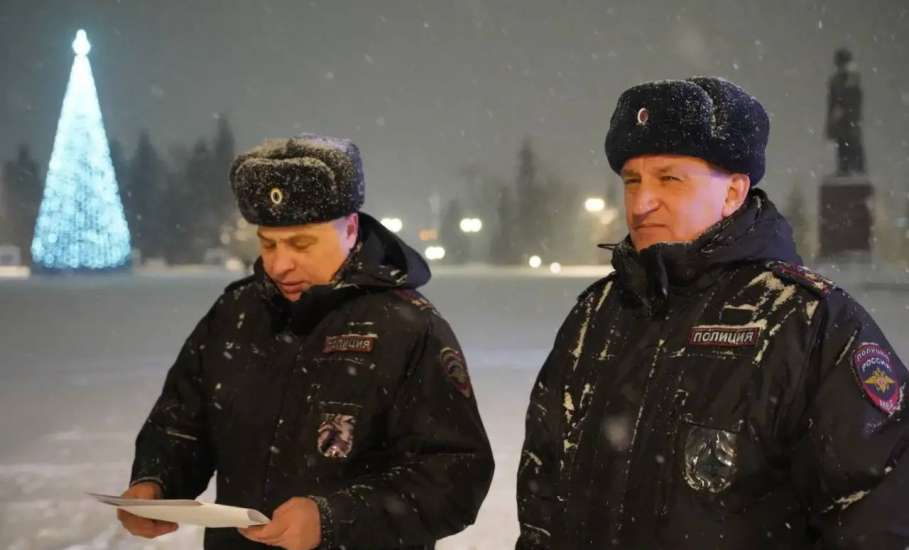 Сотрудники полиции обеспечили общественную безопасность в Липецкой области во время праздников