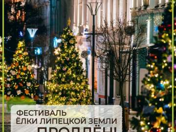 Фестиваль &laquo;Ёлки Липецкой земли&raquo; продлён!
