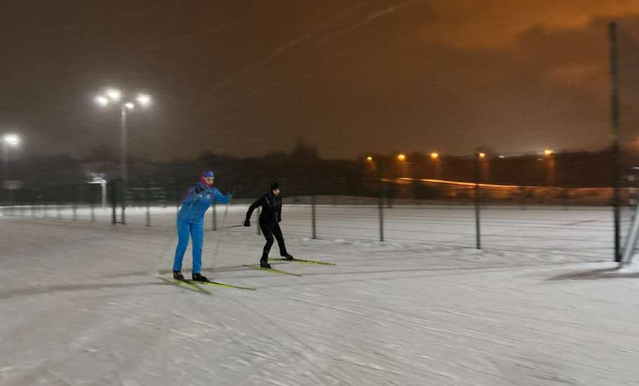 "Ночная" лыжная гонка состоялась в Елецком районе!