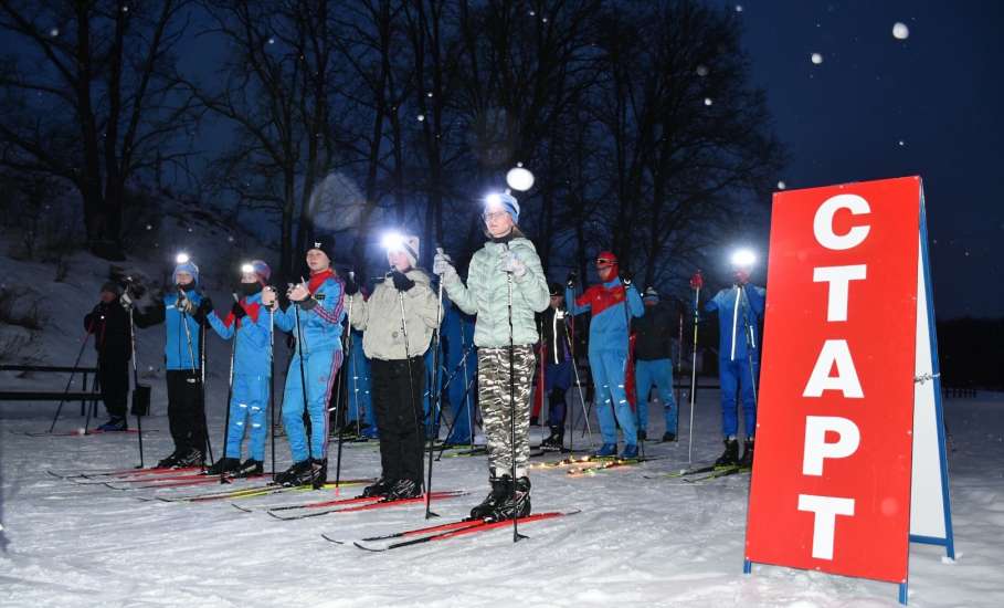 "Ночная" лыжная гонка состоялась в Елецком районе!