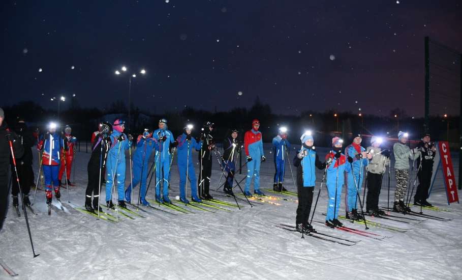 "Ночная" лыжная гонка состоялась в Елецком районе!