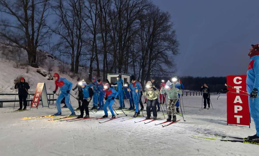 "Ночная" лыжная гонка состоялась в Елецком районе!