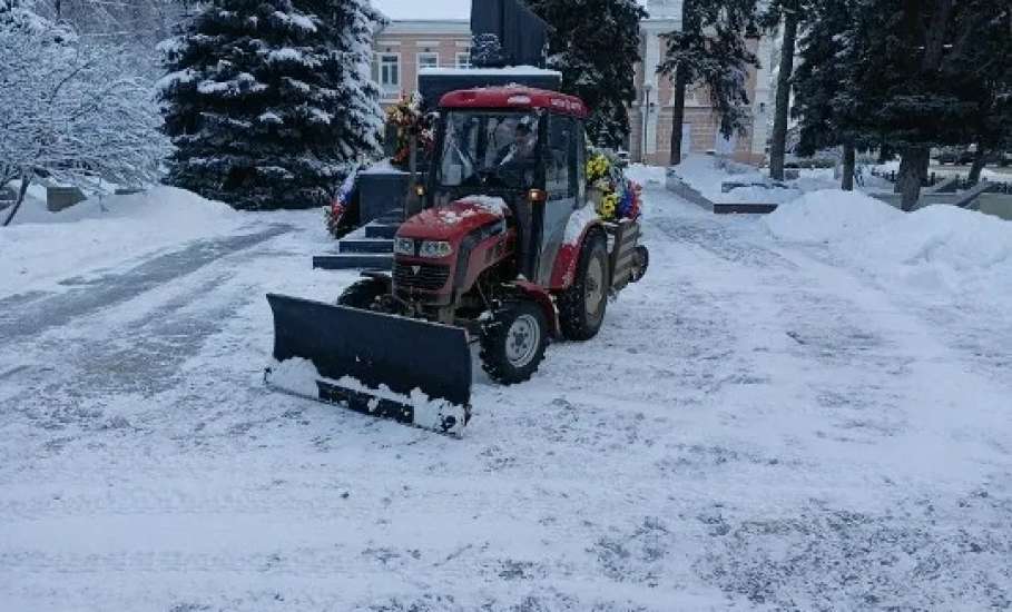 Уборка снега идёт в Ельце по плану