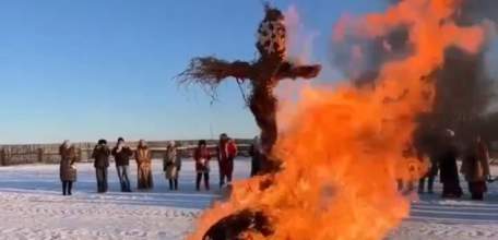 В Елецком районе провели обряд с костром