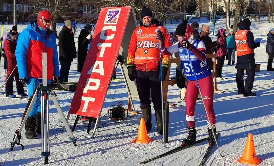 В Липецкой области прошли соревнования по лыжным гонкам