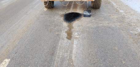 В Ельце стали укладывать асфальт!