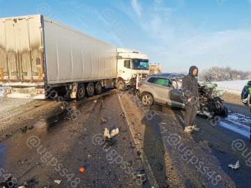 Страшная авария! В лобовом столкновении погибли люди на трассе в Становлянском районе!