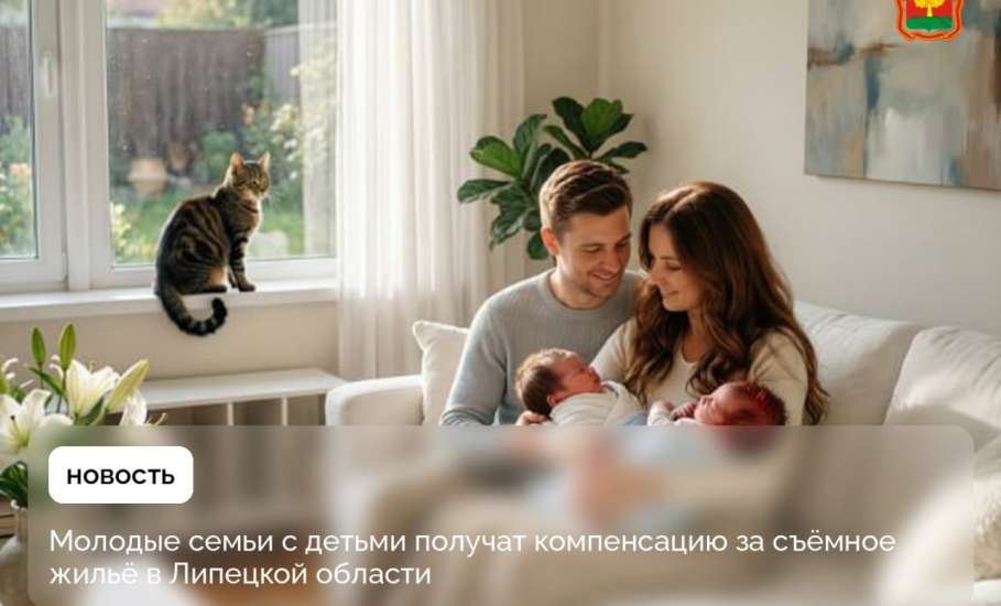 Получить компенсацию за съёмное жильё с этого года в Липецкой области могут молодые семьи с детьми
