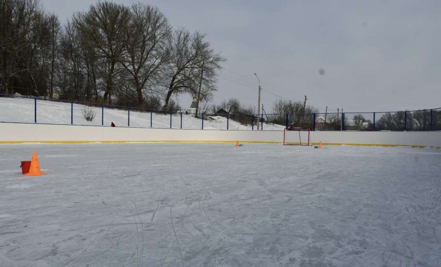 В селе Талица открыта современная хоккейная коробка, построенная в рамках муниципального проекта &laquo;Развитие сельских территорий через детский спорт&raquo;