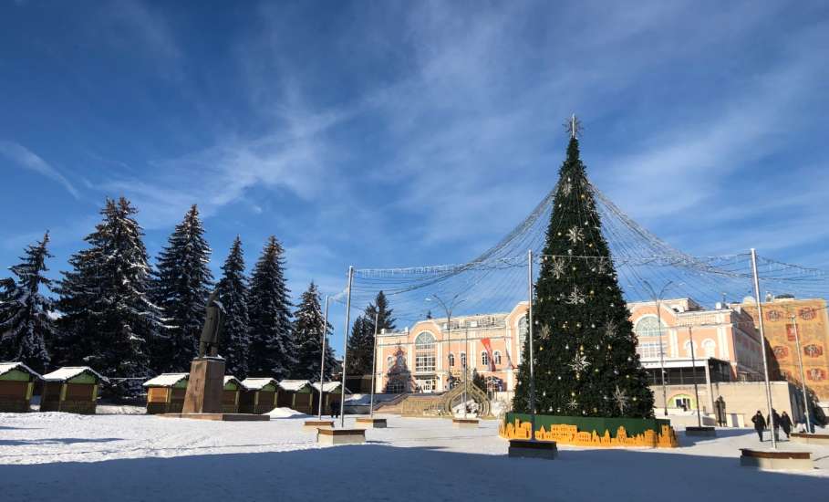 Фотопрогулка по городу Ельцу январским днём