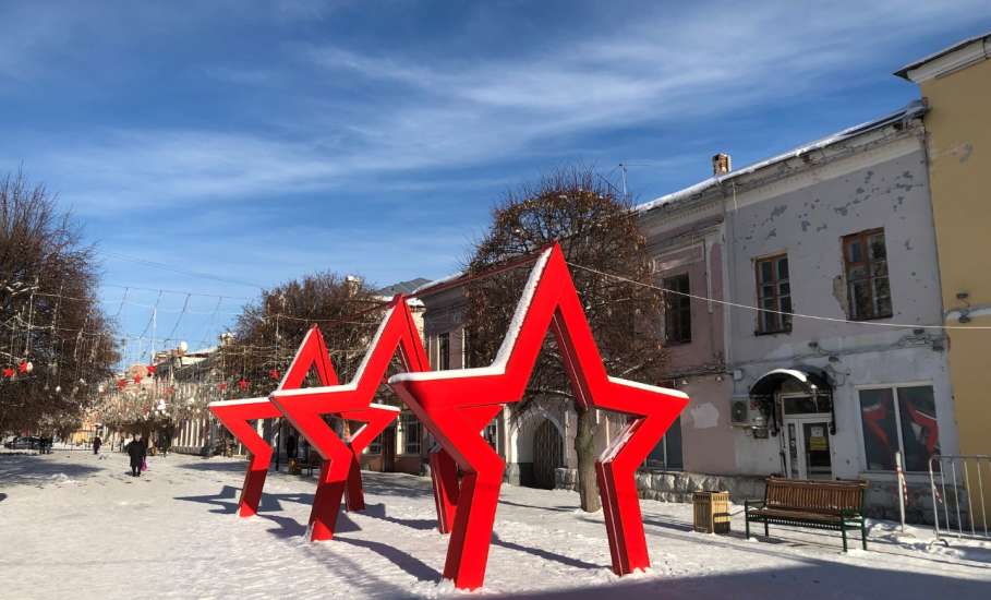 Фотопрогулка по городу Ельцу январским днём