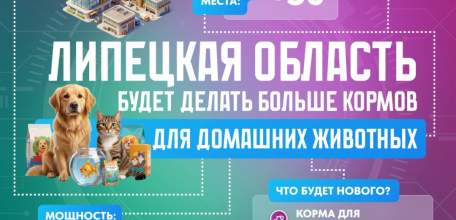 В шесть раз больше кормов для домашних животных будет выпускать завод в Елецком округе