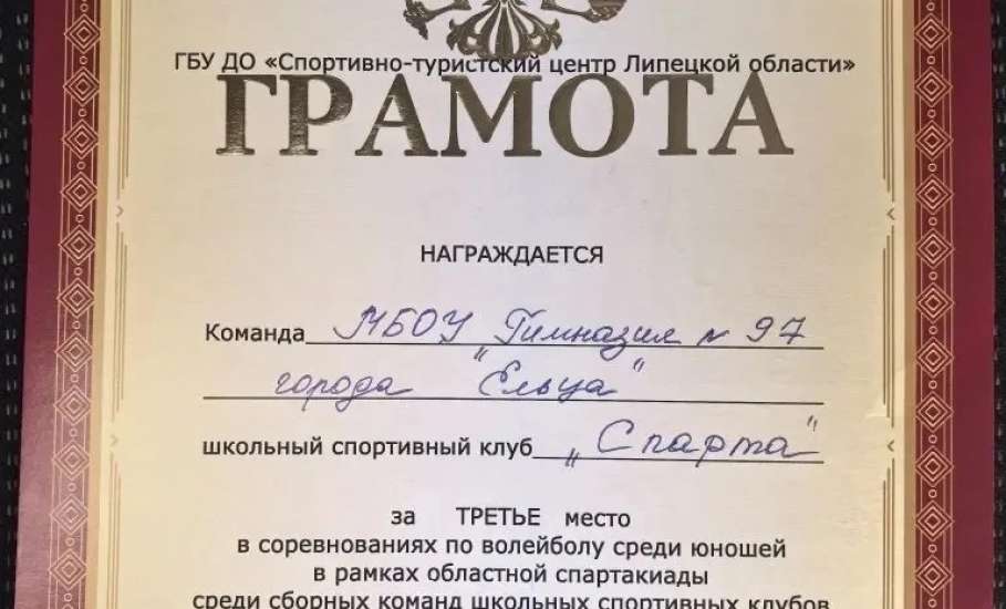 29 января в городе Липецке состоялся финальный этап соревнований по волейболу