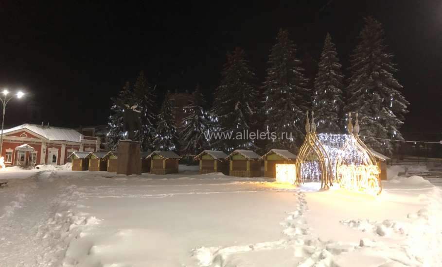 Елец замело! Вечерний город, снежные буруны по улице Коммунаров