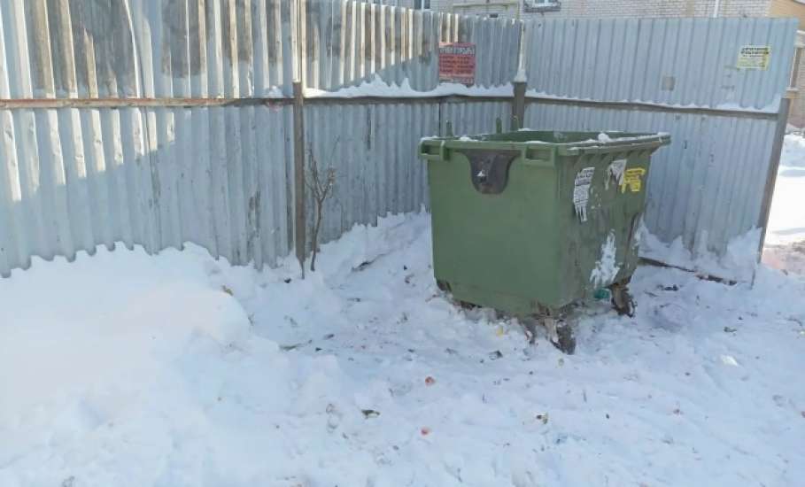 Отходы с некоторых контейнерных площадок вывезены в Ельце