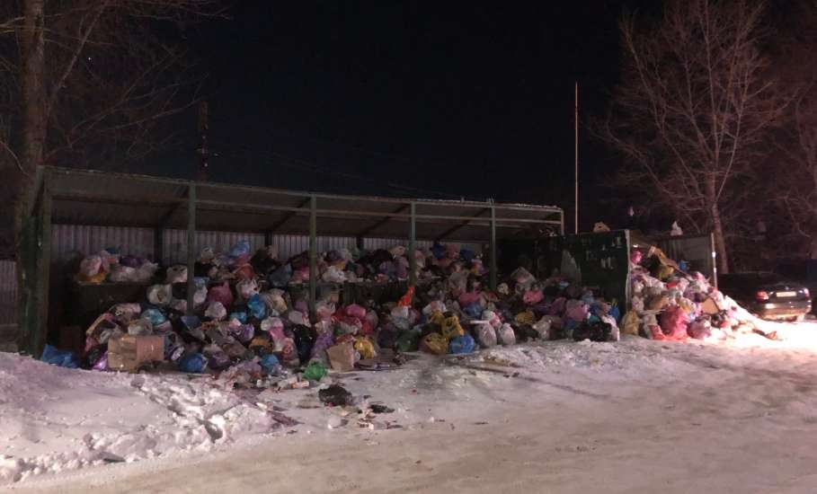 Горы мусора в Ельце в 7-ом микрорайоне!
