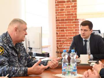 Вячеслав Жабин: "провел рабочую встречу с начальником УФСИН России по Липецкой области Виктором Кислициным"