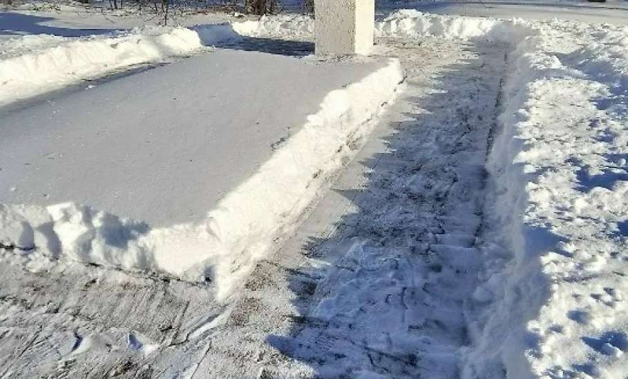 В Ельце очистили от снега дорожные знаки перед въездом в город