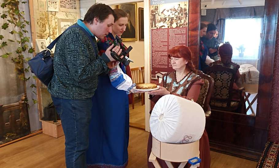 Съёмка Первого канала в Музее купечества и сословий