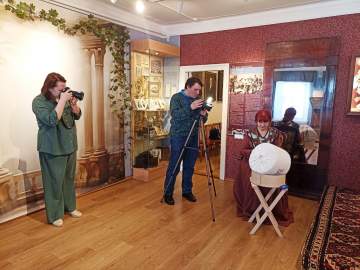 Съёмка Первого канала в Музее купечества и сословий