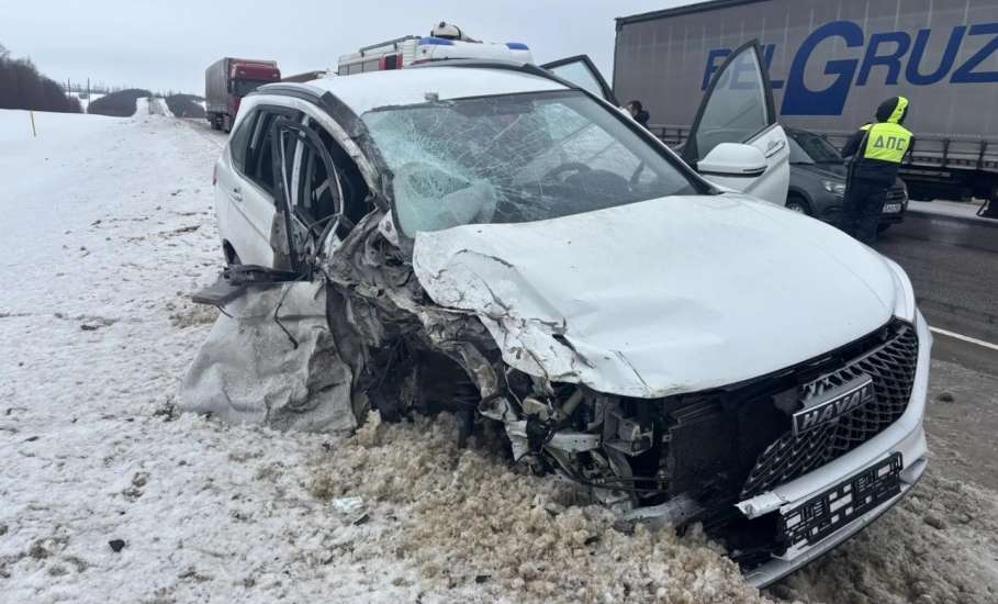 В Елецком районе в столкновении с грузовиком пострадали водитель и два пассажира иномарки!
