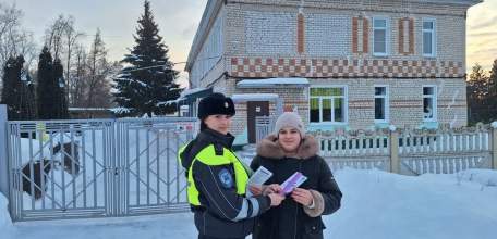 Малыши детского сада совместно с инспекторами ДПС напомнили родителям о соблюдении ПДД