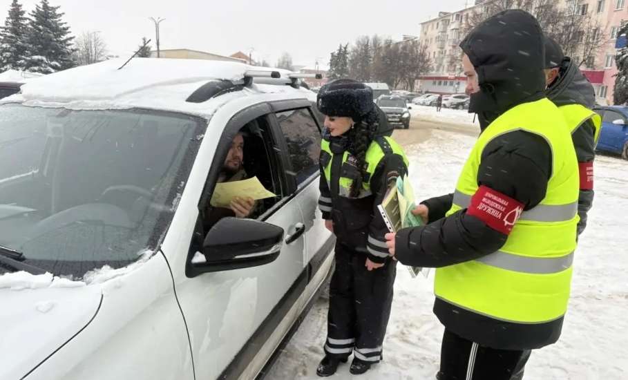 Сотрудники отдела Госавтоинспекции с народными дружинниками провели акцию в Ельце