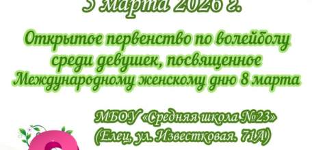 В Ельце пройдёт первенство по волейболу среди девушек