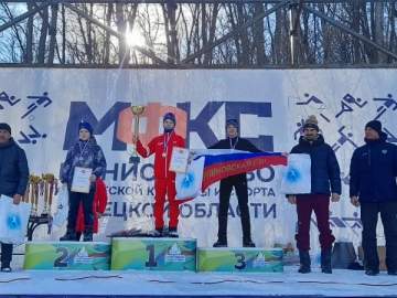 В соревнованиях по лыжным гонкам в Задонском районе, ельчанин завоевал 2 место