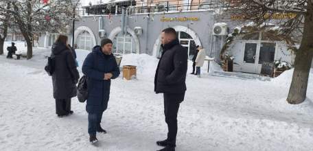 27 февраля состоялось выездное совещание по вопросам информационных конструкций в исторической части города