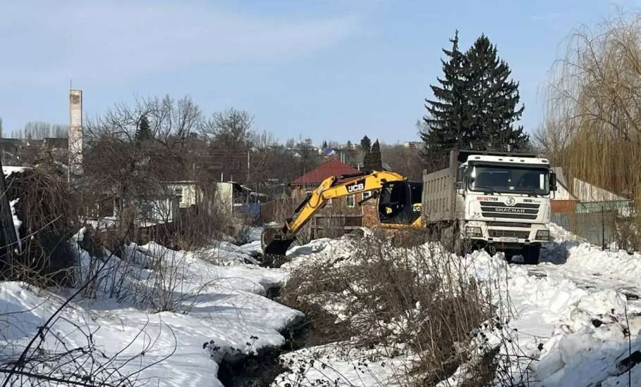 Вячеслав Жабин: Приступили к расчистке берегов ручья Лучок для обеспечения беспрепятственного прохождения талых вод