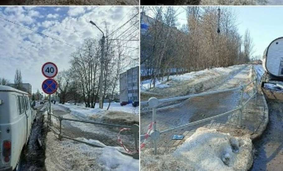 В Ельце продолжается установка новых дорожных знаков