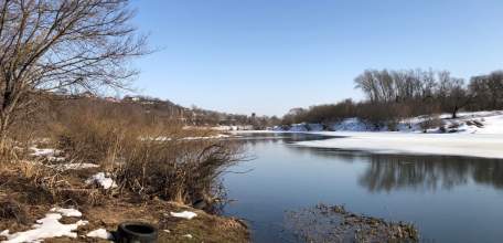 Вода на реке Сосна не поднялась вообще