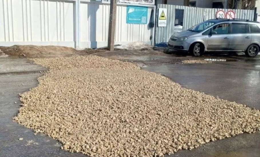 Аварийный участок на улице 220-й Стрелковой Дивизии частично восстановлен!