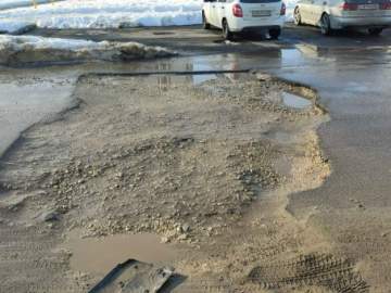 Аварийный участок на улице 220-й Стрелковой Дивизии частично восстановлен!