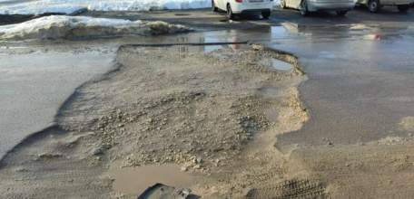 Аварийный участок на улице 220-й Стрелковой Дивизии частично восстановлен!