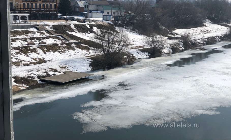 На 19 марта 2026 года половодки в Ельце нет на реке Быстрая Сосна!