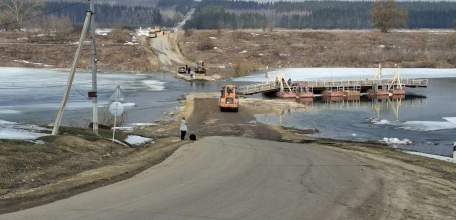 В целях безопасности временно убрали понтонный мост через Дон на автодороге Стебаево &ndash; Задонск &ndash; Долгоруково в районе Замятино