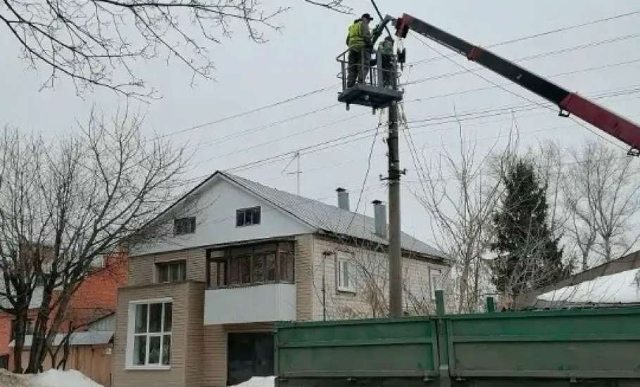 Новые адреса в Ельце восстановления уличного освещения