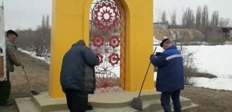 Въездные знаки в город Елец приведены в порядок после зимы