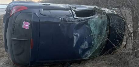 В Елецком районе пострадала девушка &ndash; водитель перевернувшейся иномарки!