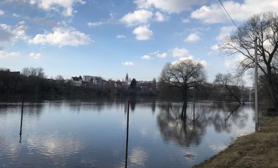 Городской пляж в Ельце полностью затоплен!