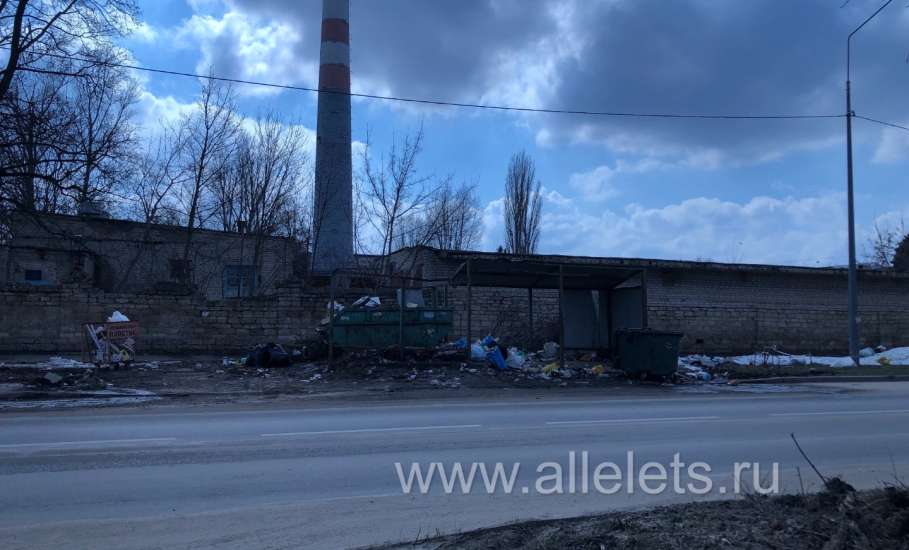 Пылище и замусоренность территории по улице 9 Декабря в Ельце!